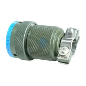 MS3116F14-19S | 19-Socket MIL-DTL-26482 Series I Straight Plug with Strain Relief (Size 14) 2 MS3116F14-19S-dimensions