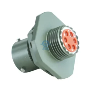 MS3124P10-6P | 6-Pin MIL-DTL-26482 Series II Jam Nut Receptacle (Size 10) 1 MS3124P10-6P-side-view